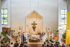 Feier der 1. Heiligen Kommunion in Sankt Maria (Foto: Michael Bohl)